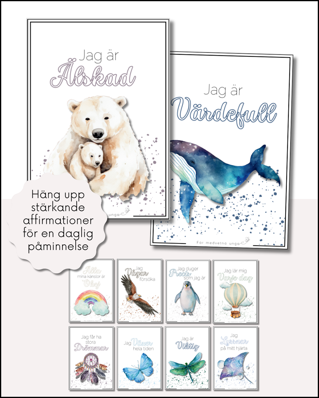 Posters med affirmationer