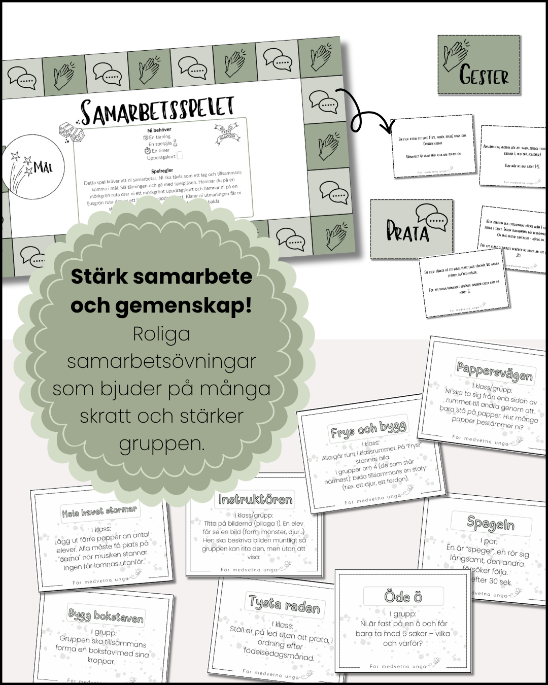 Vi tränar samarbete