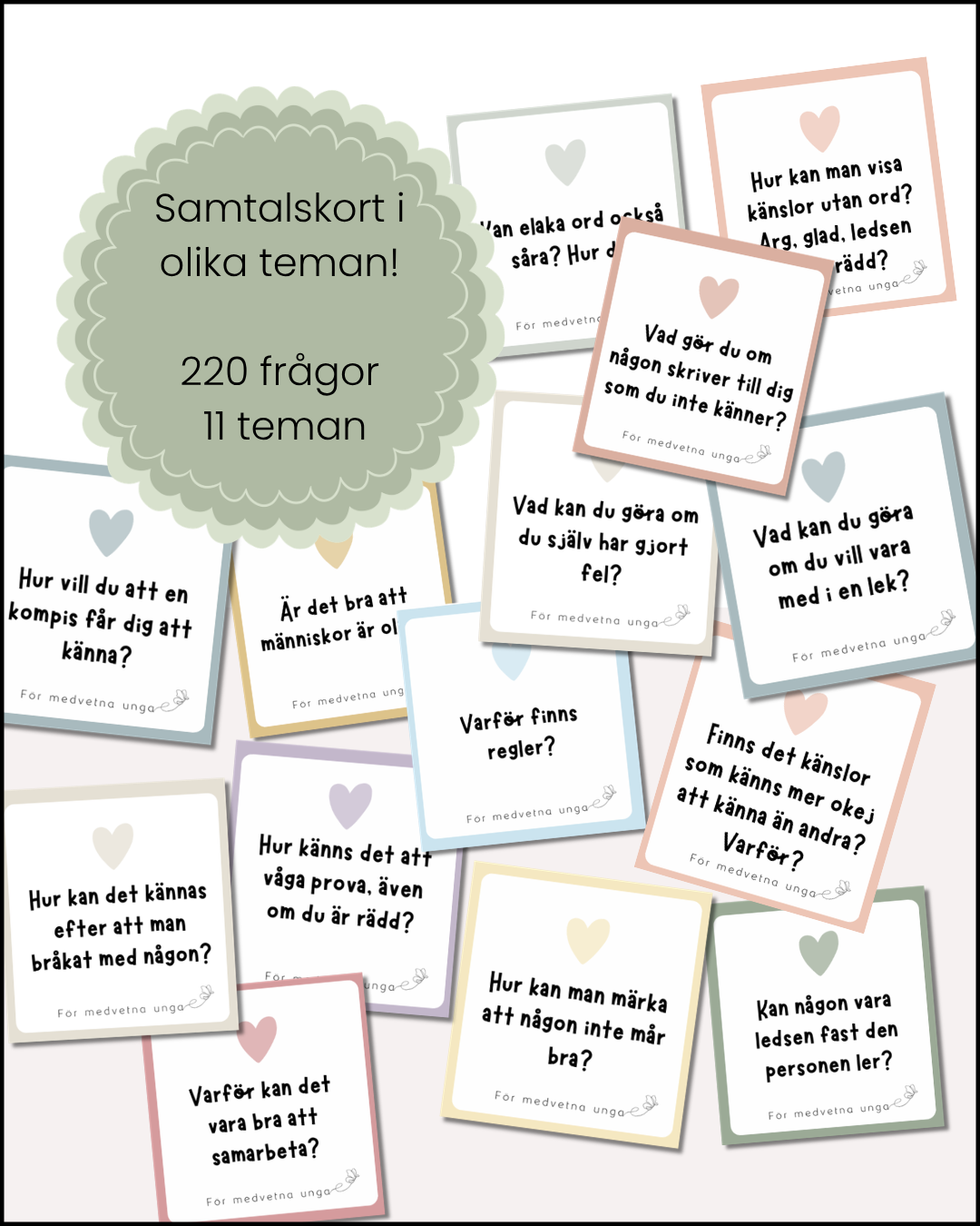 Samtalskort för lågstadiet – 11 teman för värdegrundsarbete